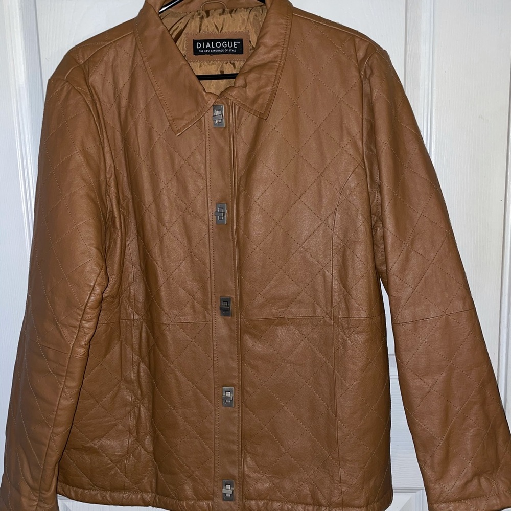 Vintage brown leather jacket